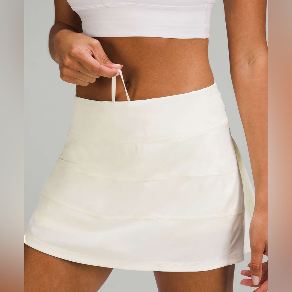 Lululemon Pace Rival Mid Rise Skirt Long size 0/4 Lemon Sorbet LMSB
